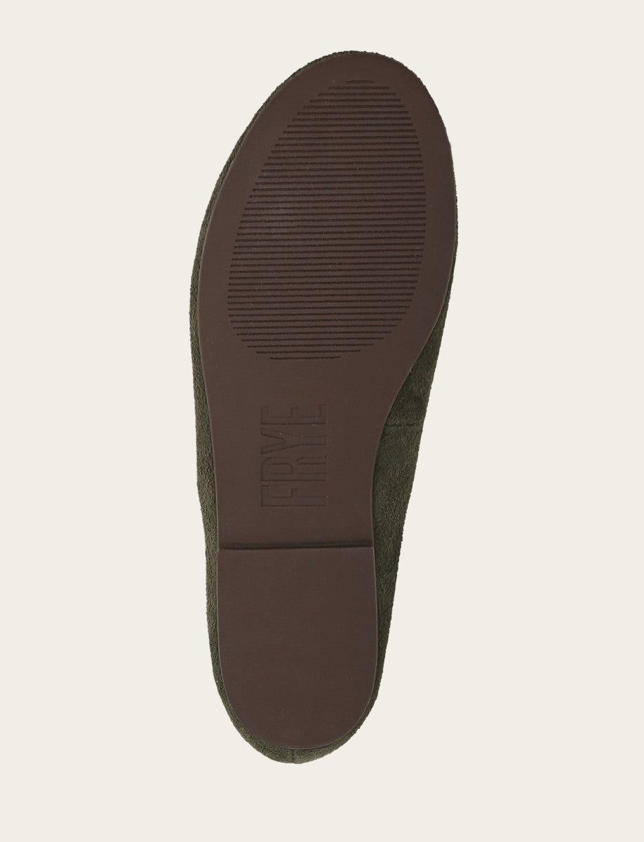 Women's Dark Olive Emma Elastic Mary Jane Shoe