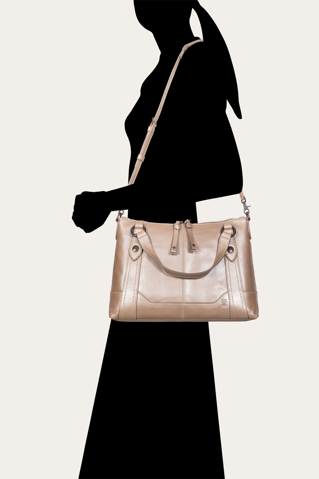 Light Bronze Melissa Medium Satchel