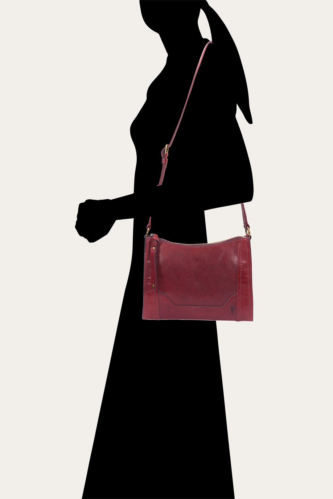 Berry Lacquer Melissa Zip Crossbody