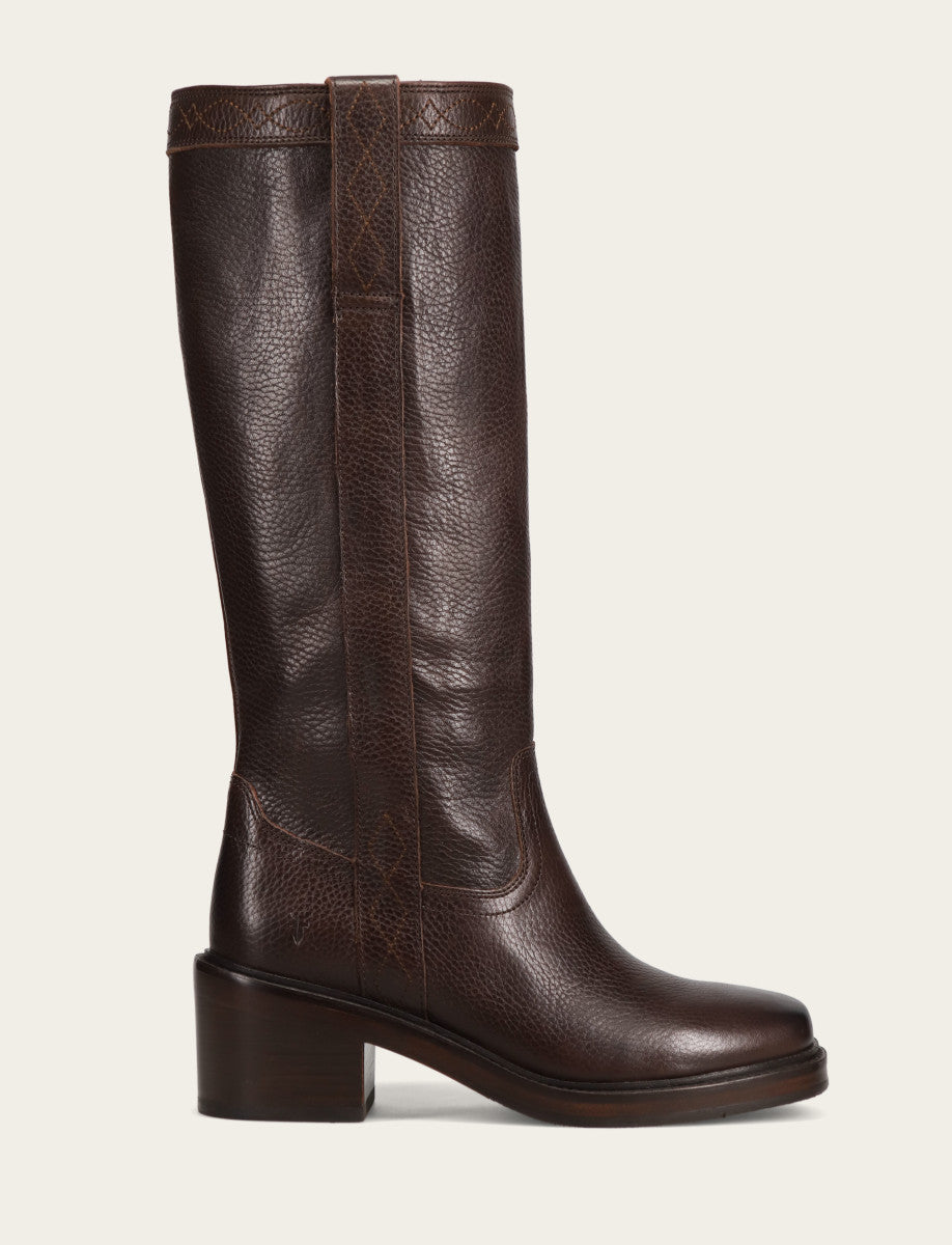 Women's Dark Brown Kate Pull On Boots