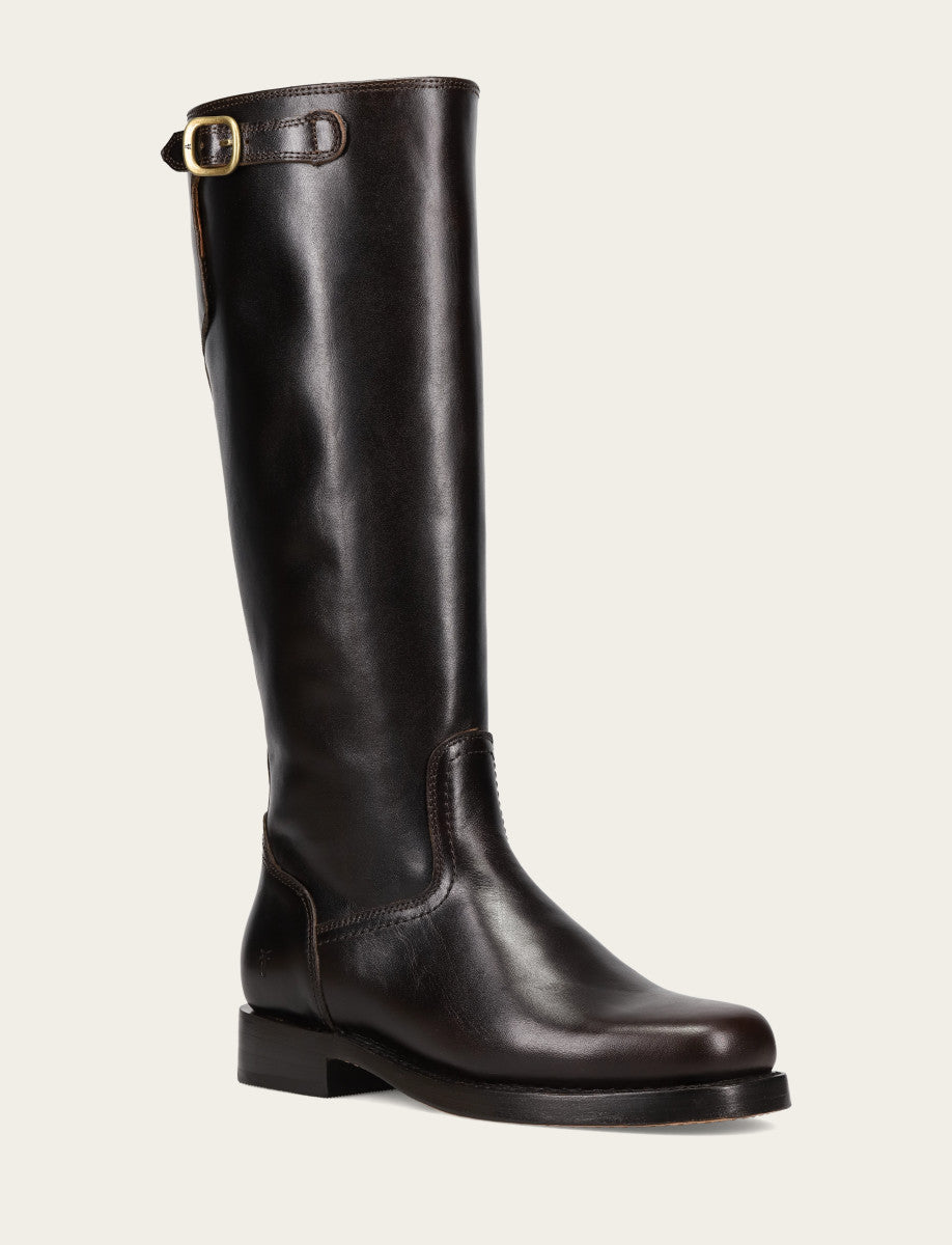 Women's Bourbon Campus Low Heel Tall Riding Boot