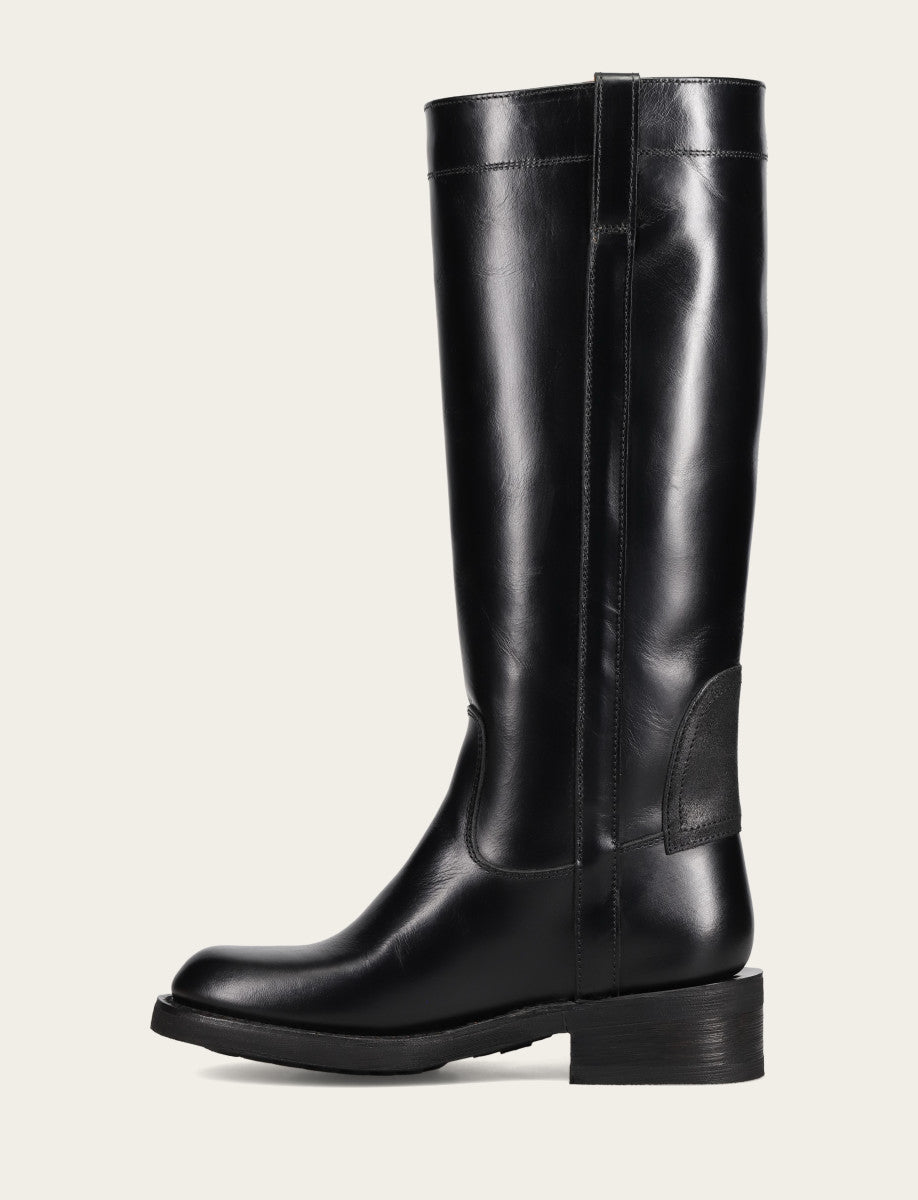 Women's Black Viv Riding Boot