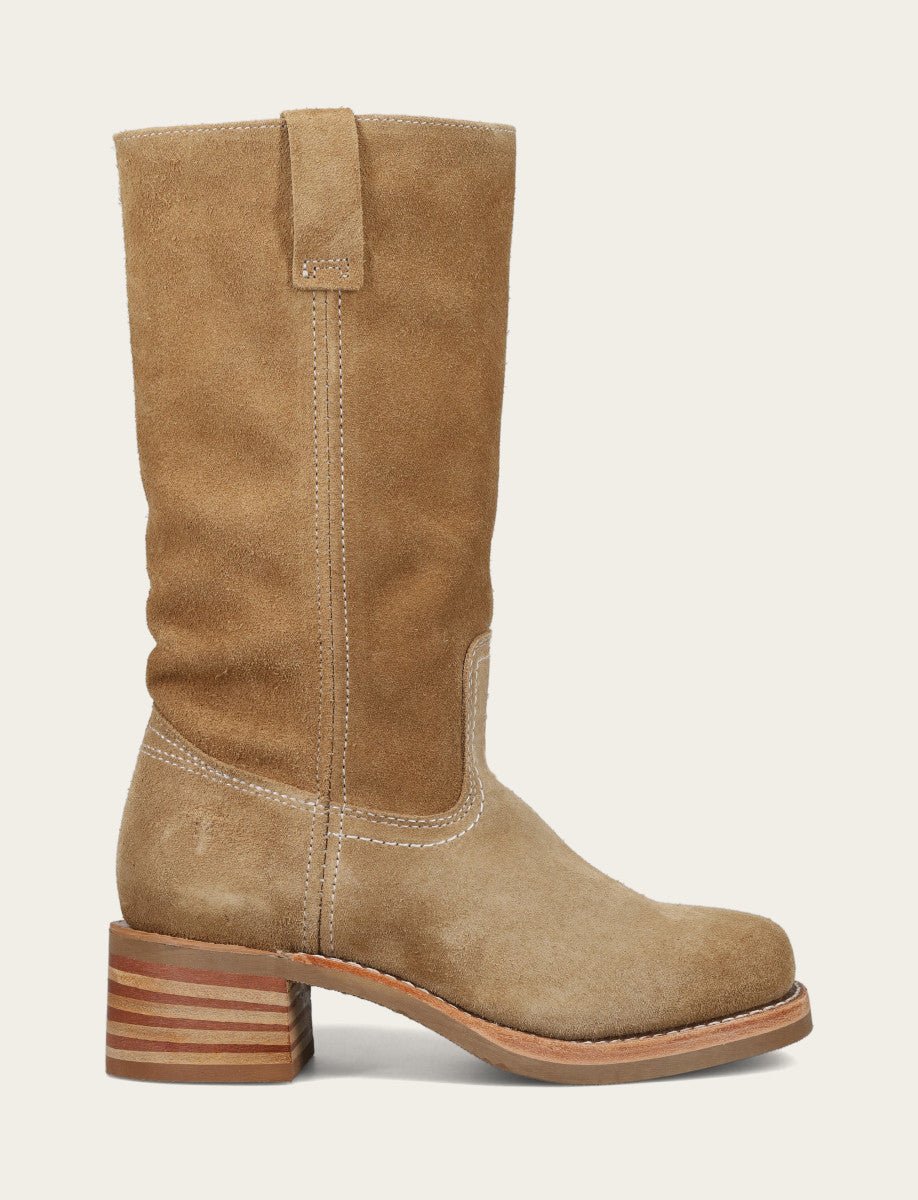 Women's Tan Buck Campus 12R Boots
