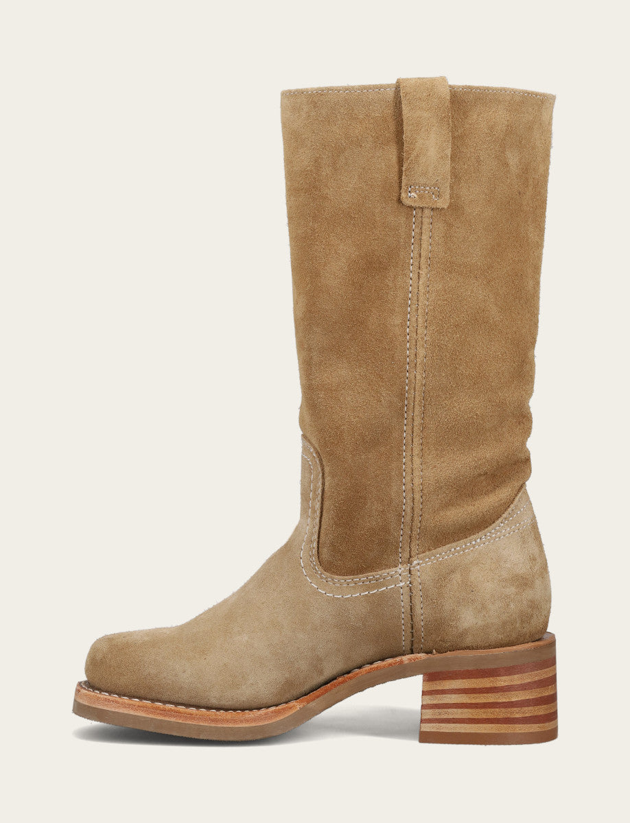 Women's Tan Buck Campus 12R Boots