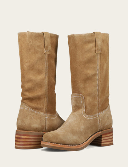 Women's Tan Buck Campus 12R Boots