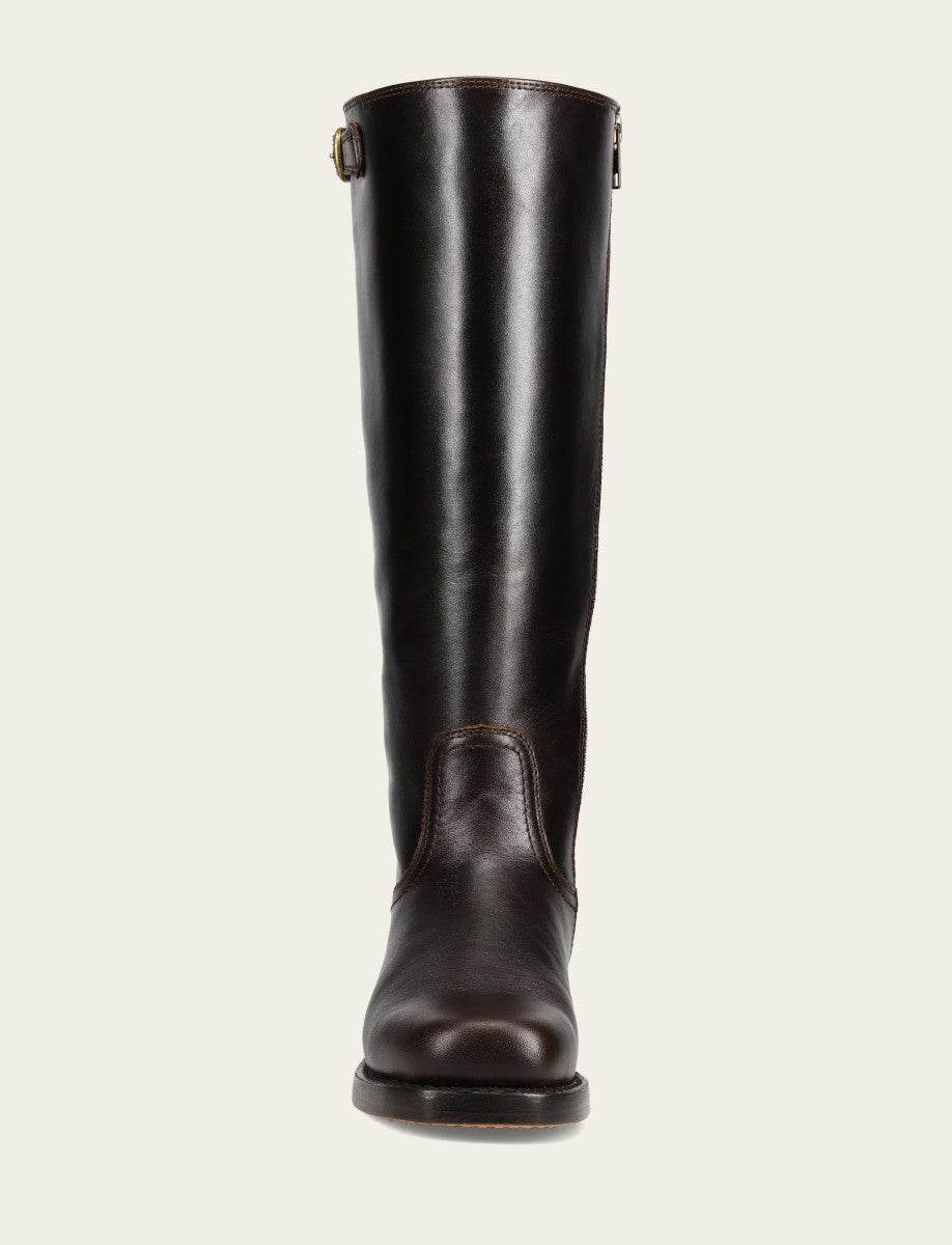 Women's Bourbon Campus Low Heel Tall Riding Wide Calf Boot