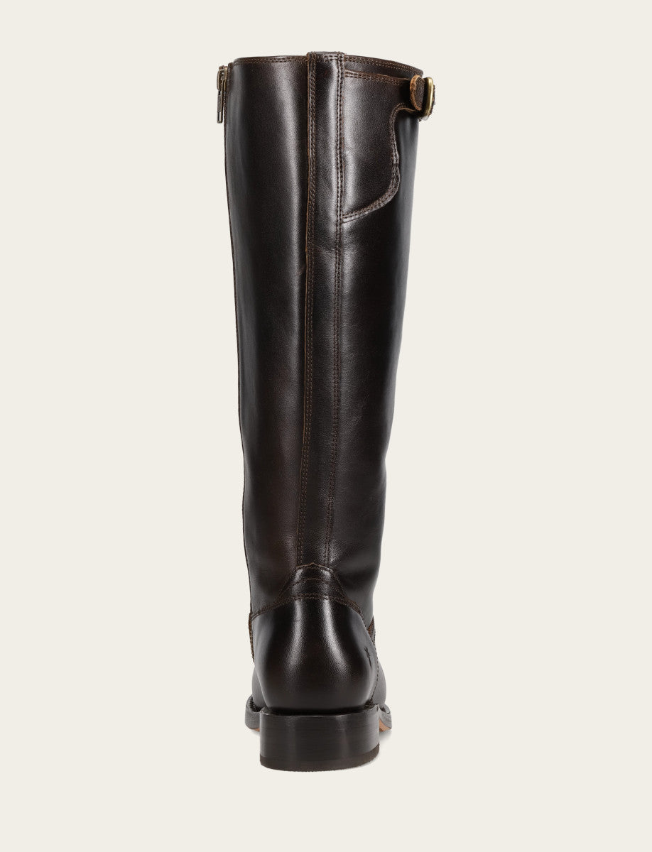 Women's Bourbon Campus Low Heel Tall Riding Wide Calf Boot