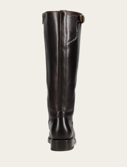 Women's Bourbon Campus Low Heel Tall Riding Wide Calf Boot
