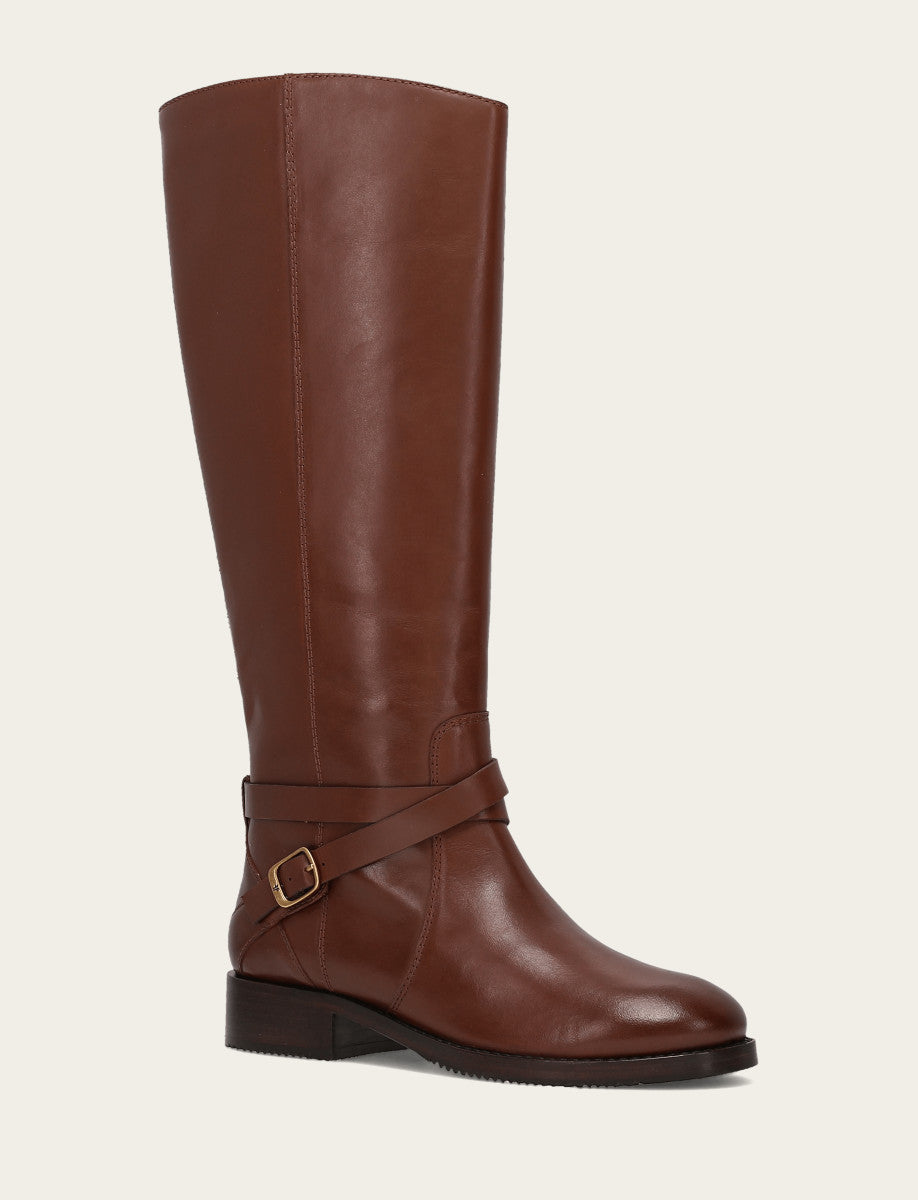 Women's Walnut Melissa Belted Riding Boot