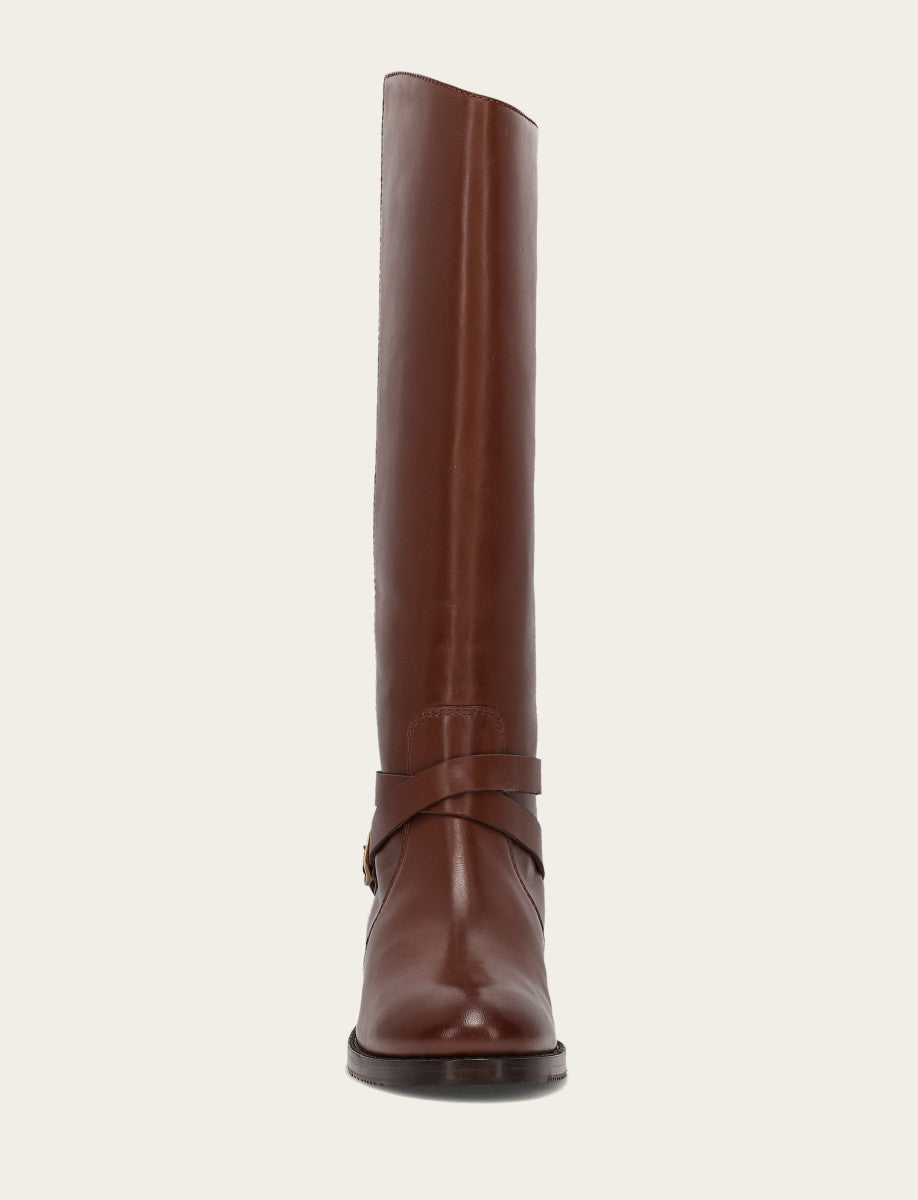 Women's Walnut Melissa Belted Riding Boot