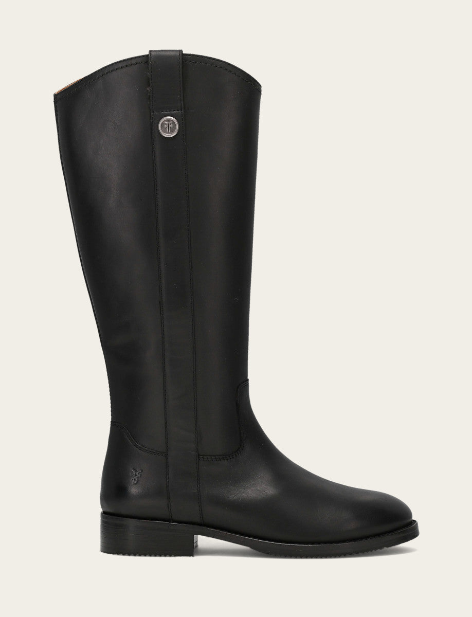 Women's Black Melissa Button Tall Inside Zip Boot