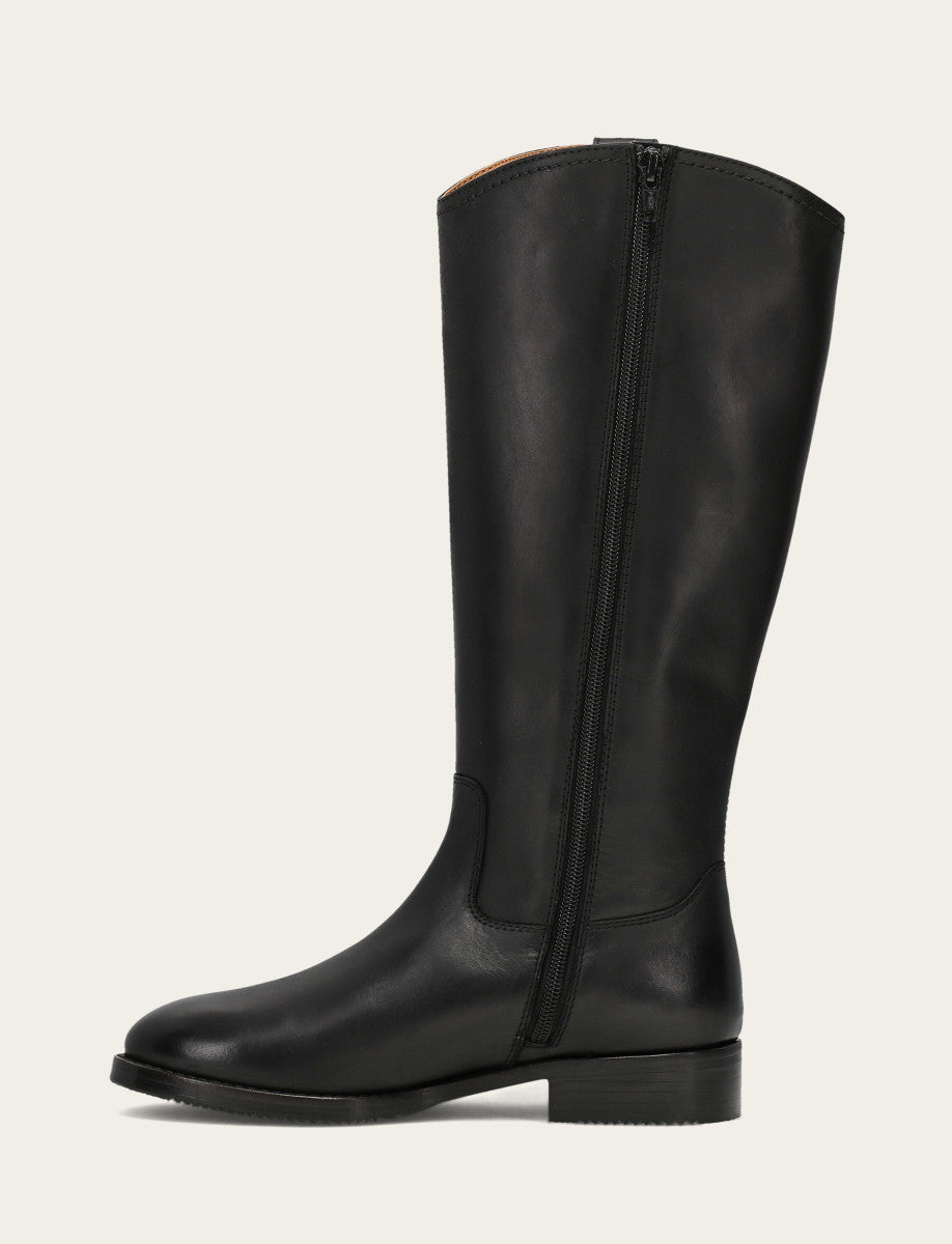 Women's Black Melissa Button Tall Inside Zip Boot