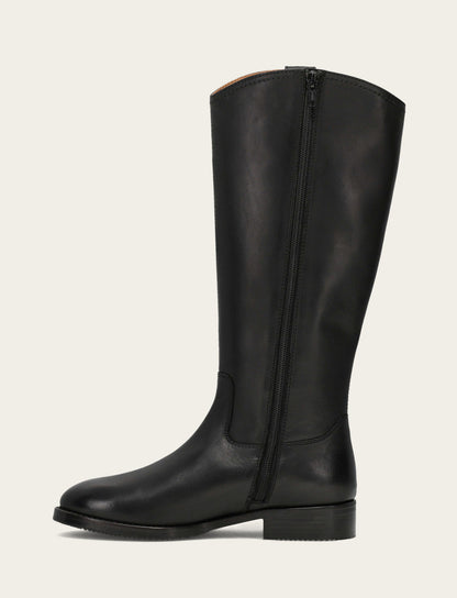 Women's Black Melissa Button Tall Inside Zip Boot