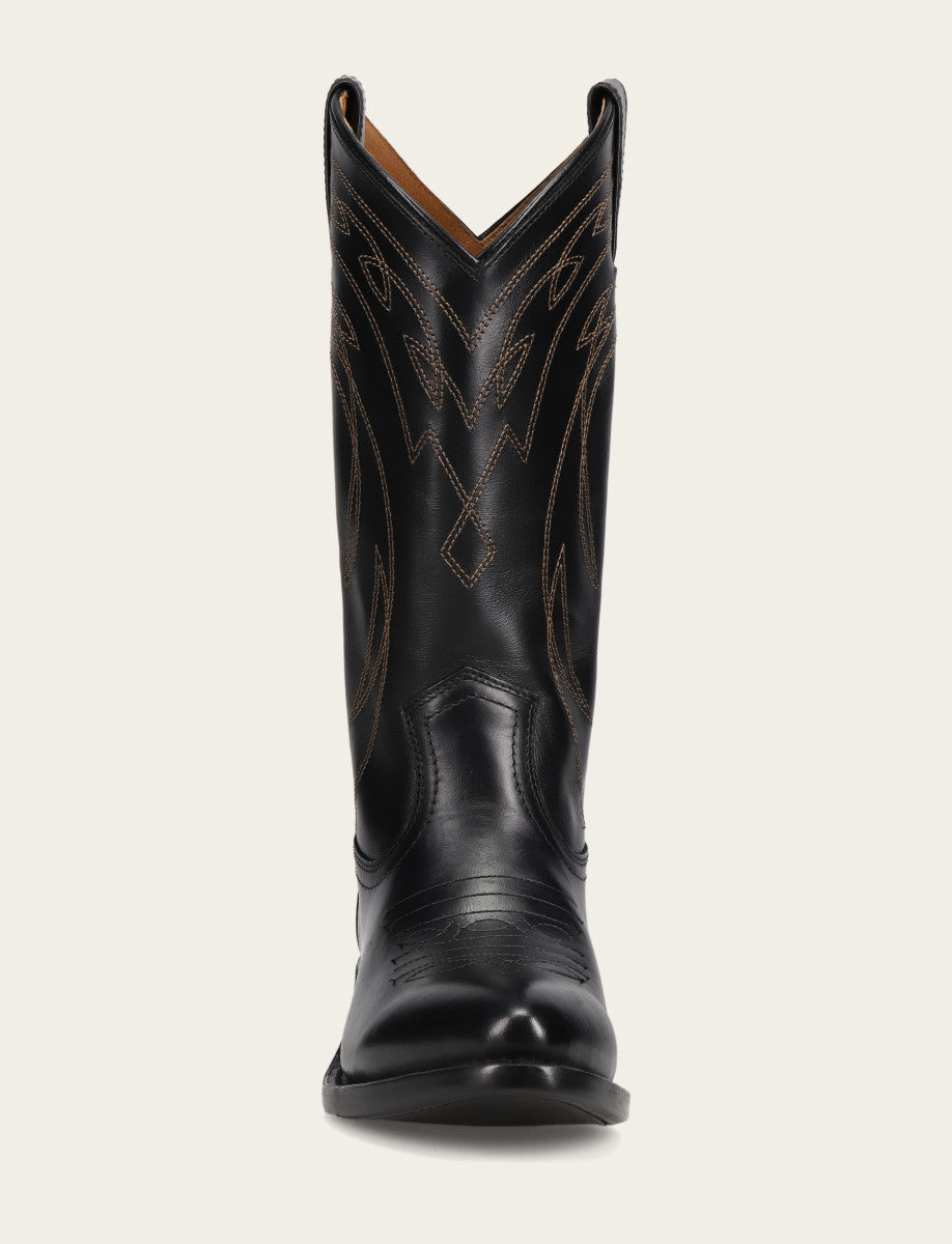 Women's Black Billy Pull On Deco Stitch Boots