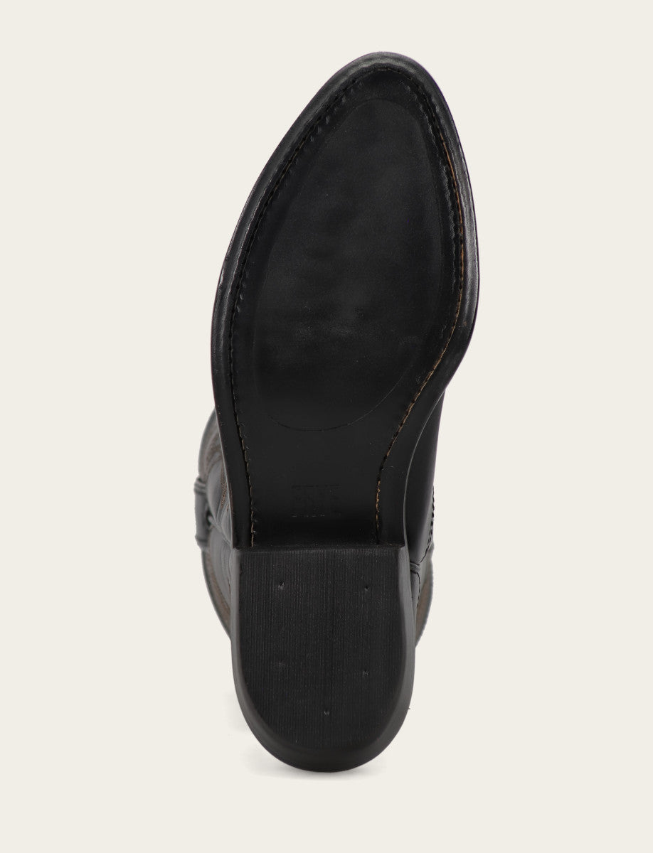 Women's Black Billy Pull On Deco Stitch Boots