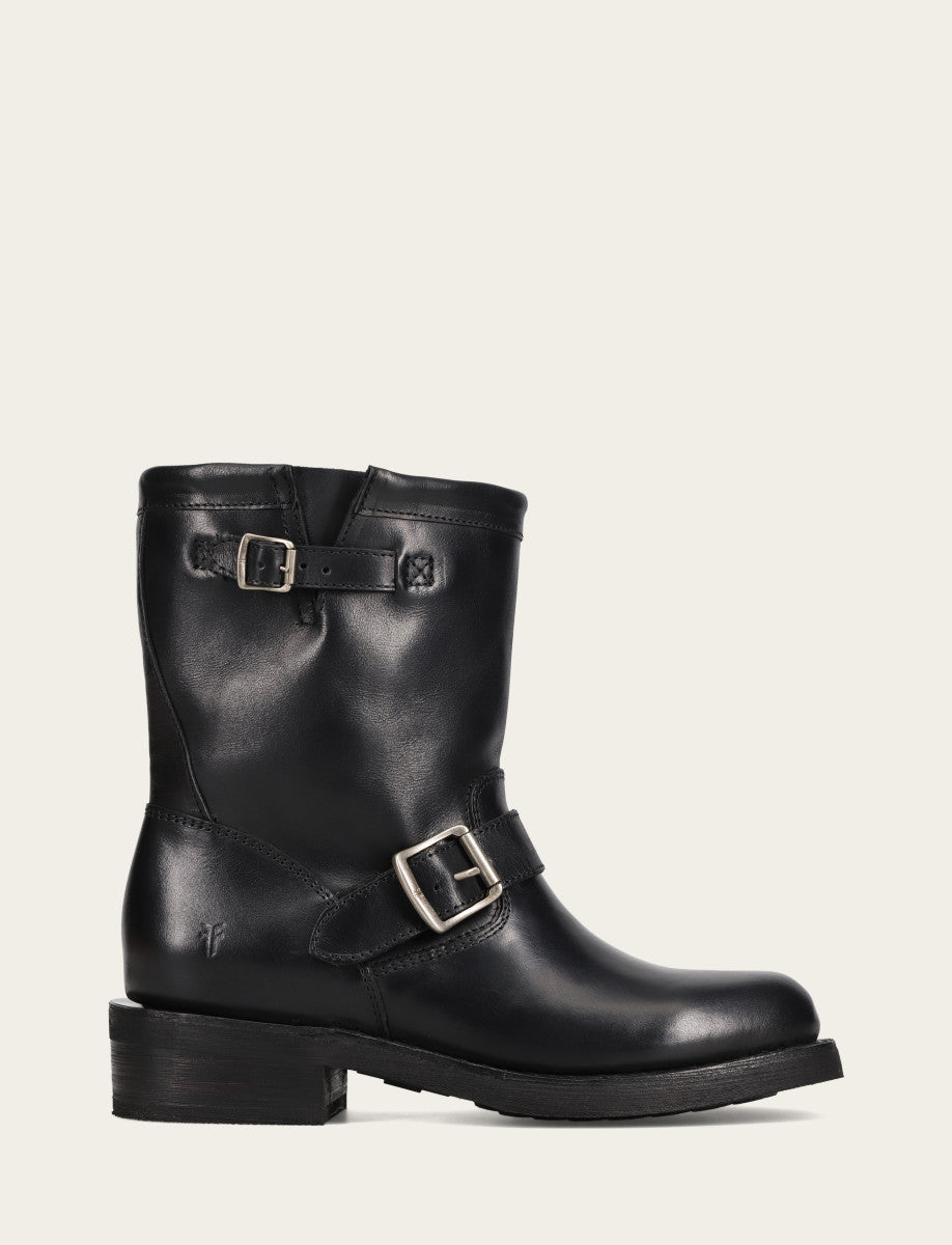Women's Black Viv Short Engineer Boot