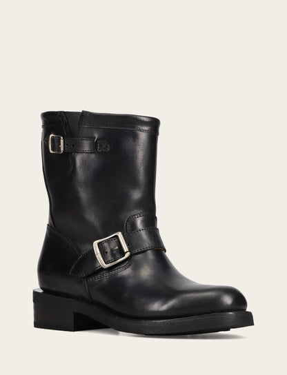 Women's Black Viv Short Engineer Boot
