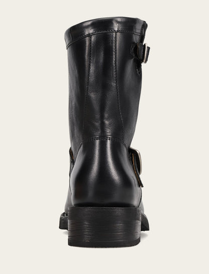 Women's Black Viv Short Engineer Boot