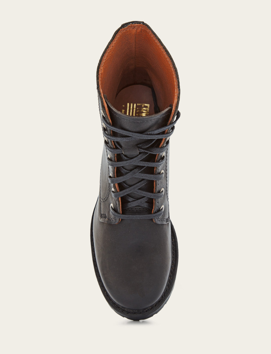 Women's Black Sabrina 6G Lace Up Boots