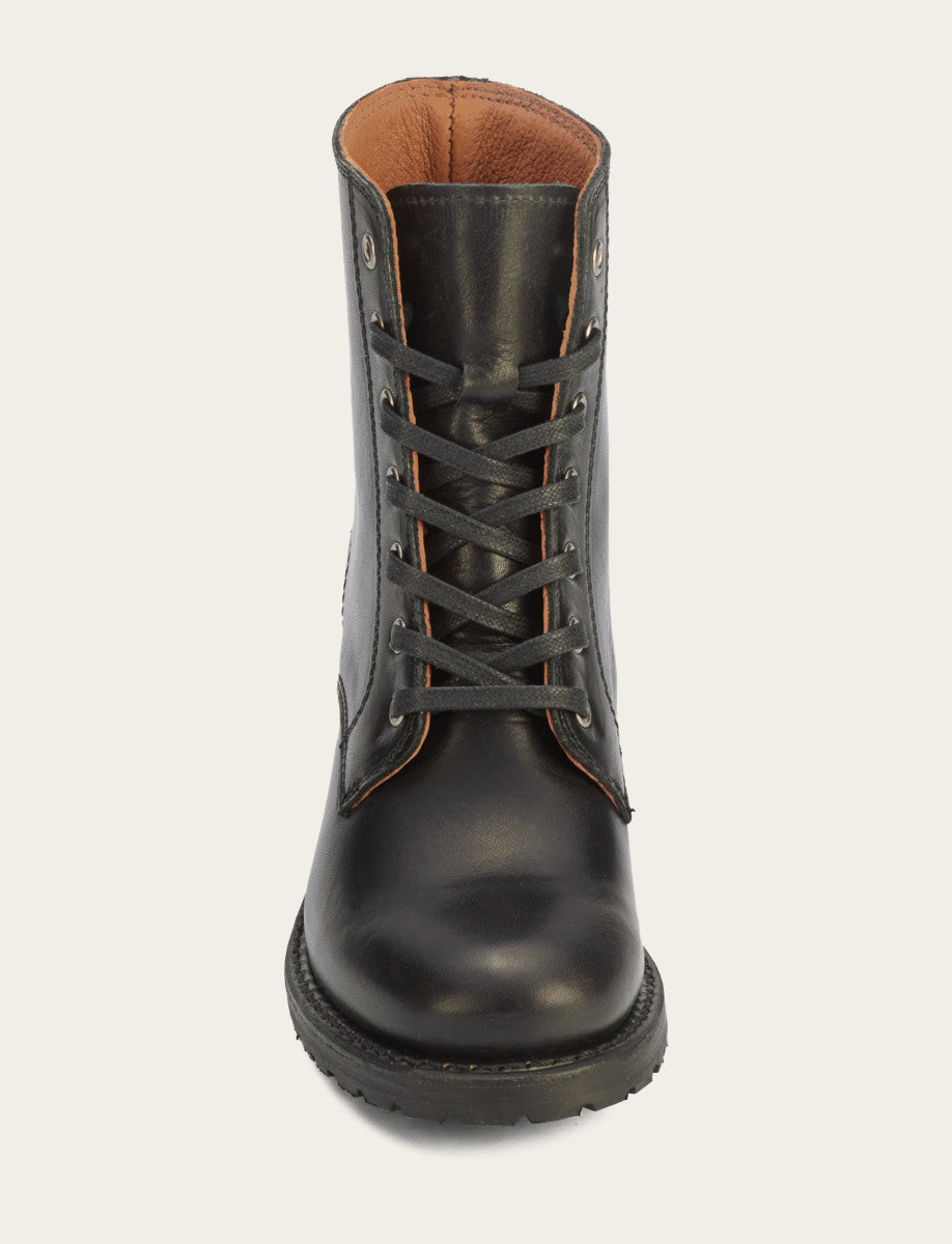 Women's Black Sabrina 6G Lace Up Boots