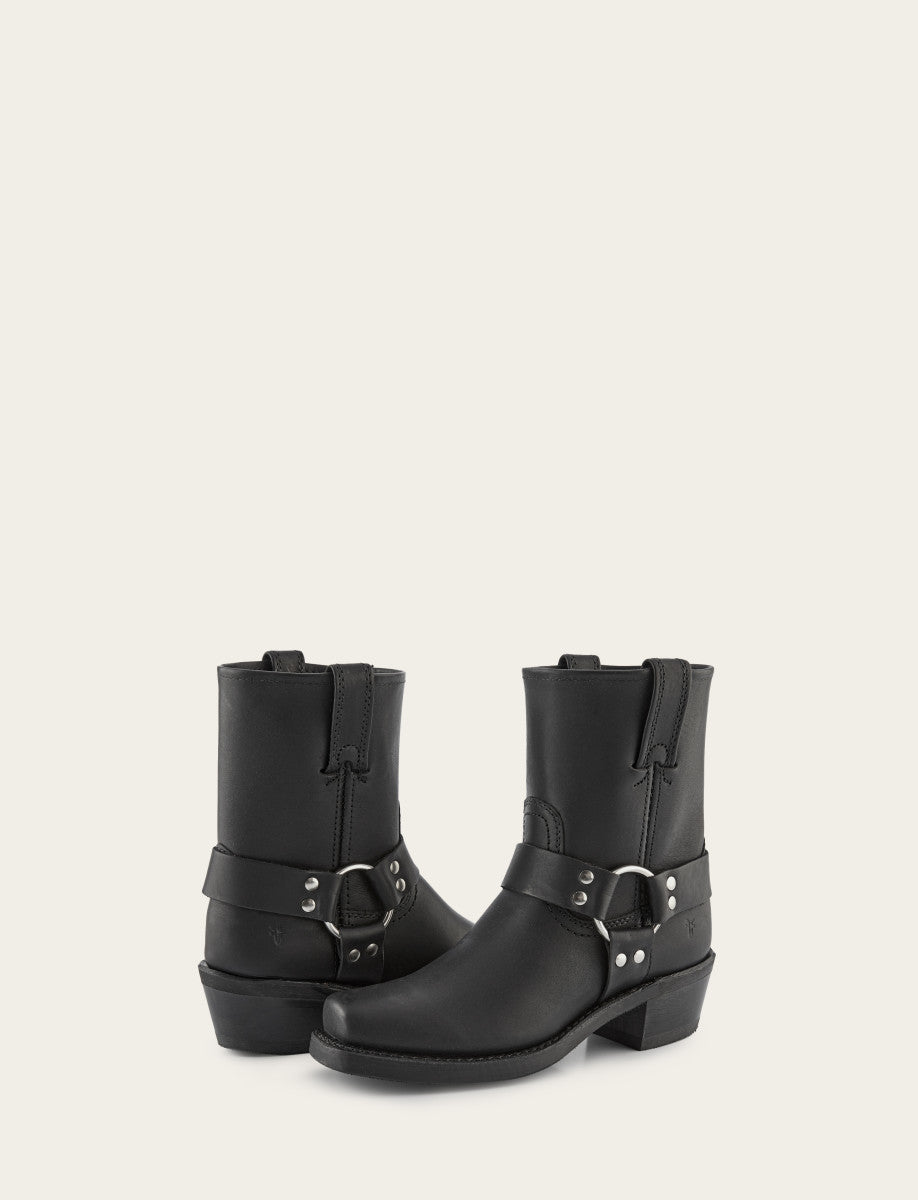 Women's Black Harness 8R Boots