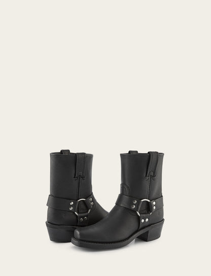 Women's Black Harness 8R Boots