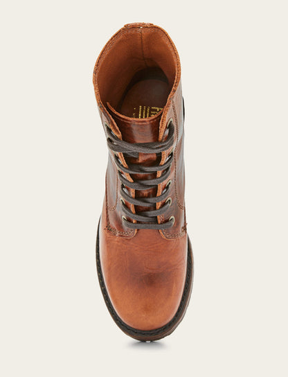 Women's Cognac Sabrina 6G Lace Up Boots