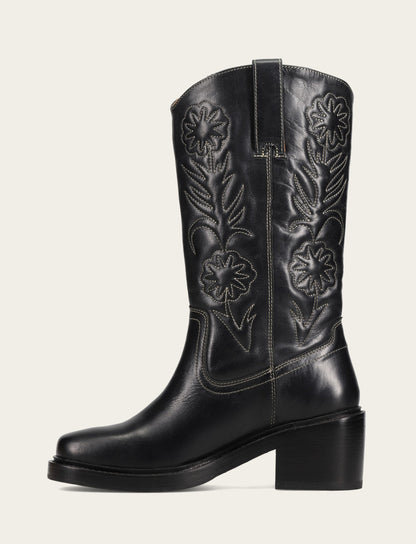 Women's Black Kate Deco Stitch Boot