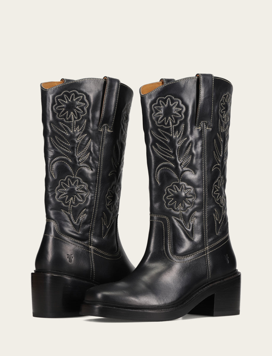 Women's Black Kate Deco Stitch Boot
