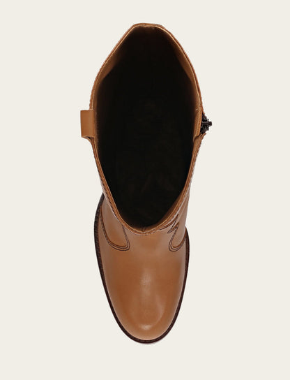 Women’s Caramel Corinne Deco Stitch Tall Boots