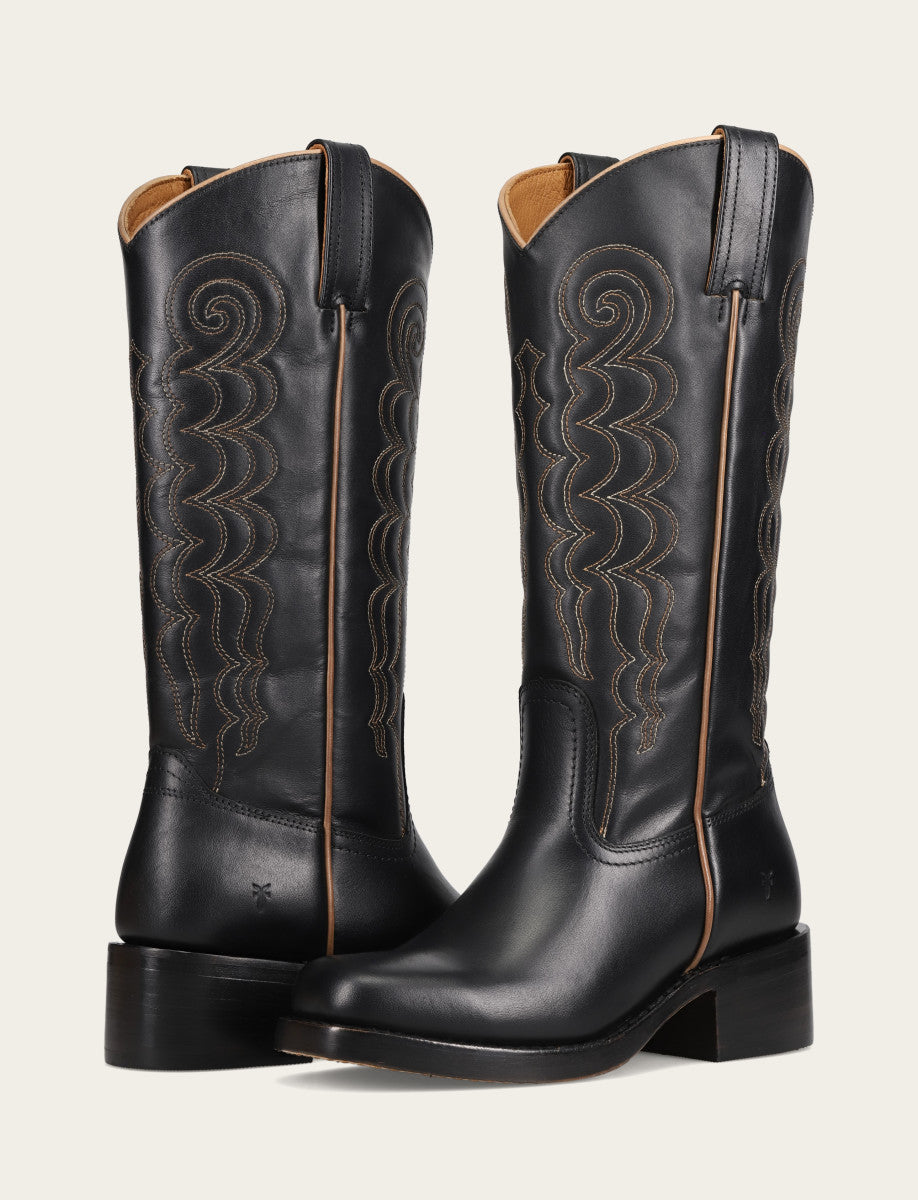 Women's Black Campus Deco Stitch Boot