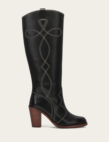 Women's Black Corinne Tall Deco Stitch Boot