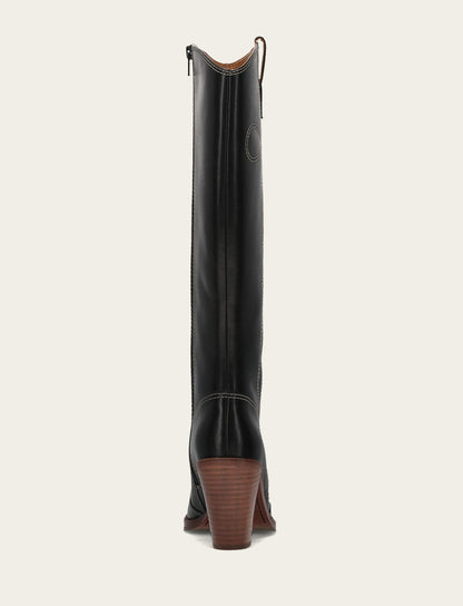 Women's Black Corinne Tall Deco Stitch Boot