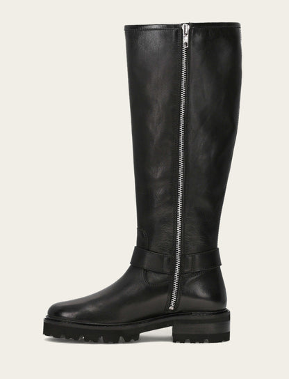 Women's Black Olivia Buckle Tall Boot