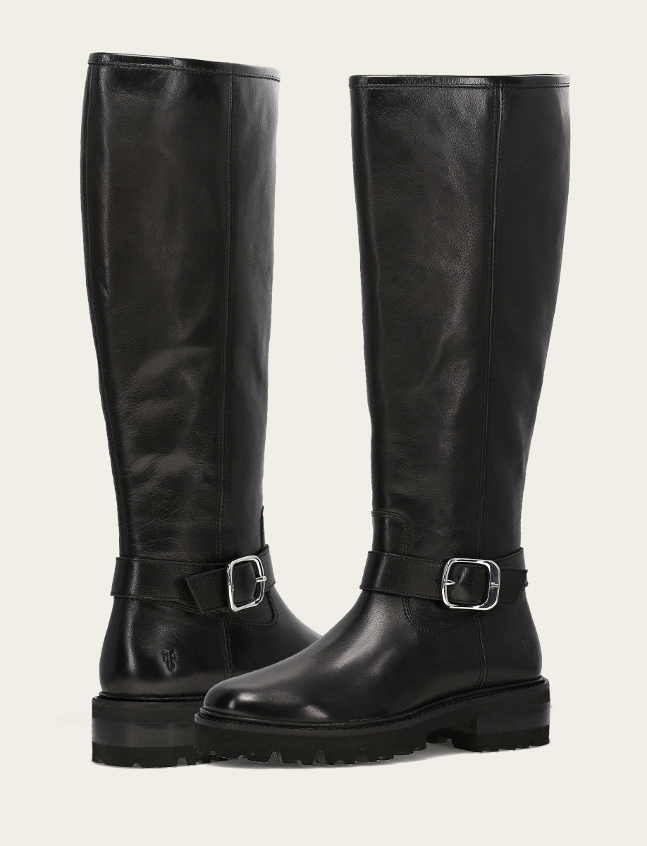 Women's Black Olivia Buckle Tall Boot