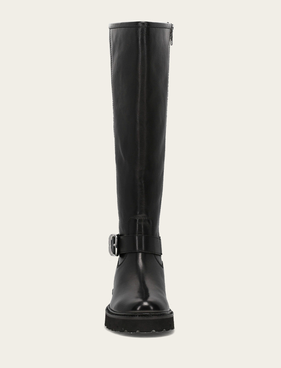 Women's Black Olivia Buckle Tall Boot