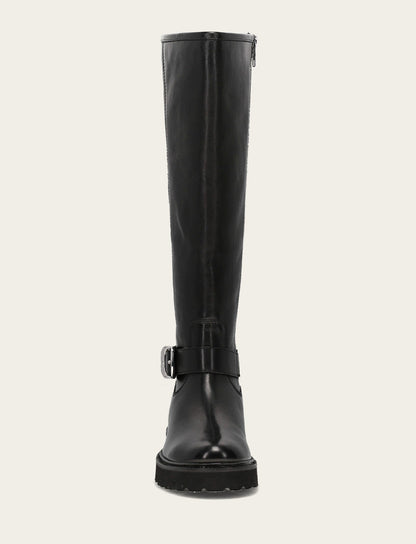 Women's Black Olivia Buckle Tall Boot