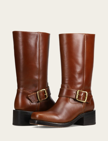 Women's Saddle Campus Buckle Boot