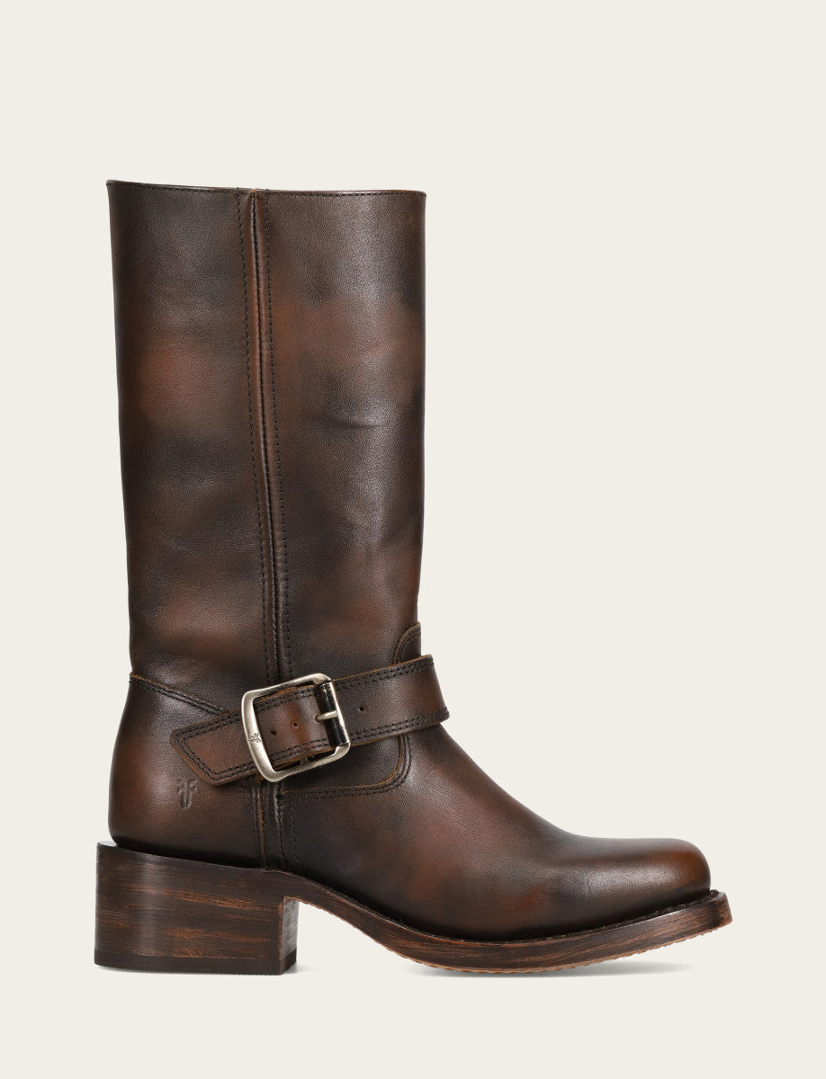 Women's Dark Brown Campus Buckle Boot