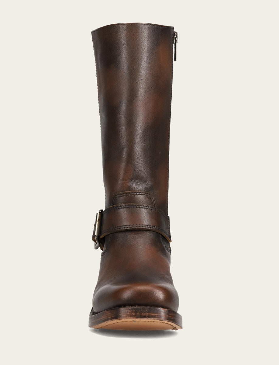 Women's Dark Brown Campus Buckle Boot