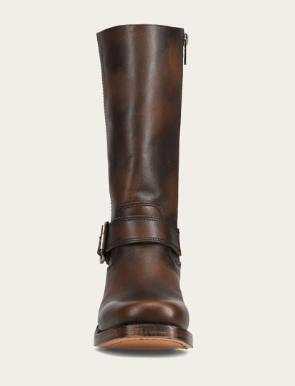 Women's Dark Brown Campus Buckle Boot