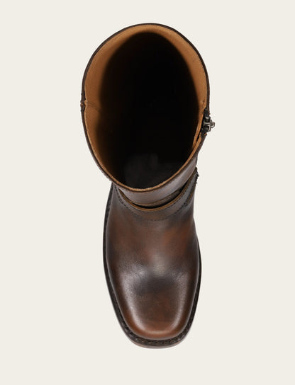 Women's Dark Brown Campus Buckle Boot
