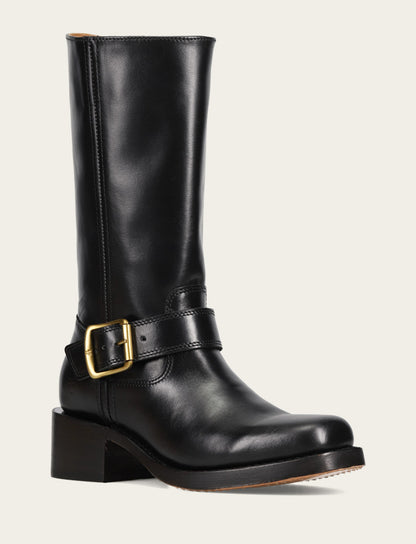 Women's Black Campus Buckle Boot
