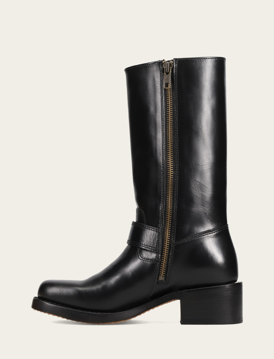 Women's Black Campus Buckle Boot