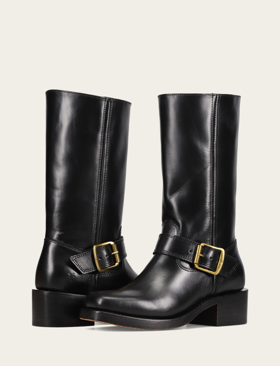 Women's Black Campus Buckle Boot