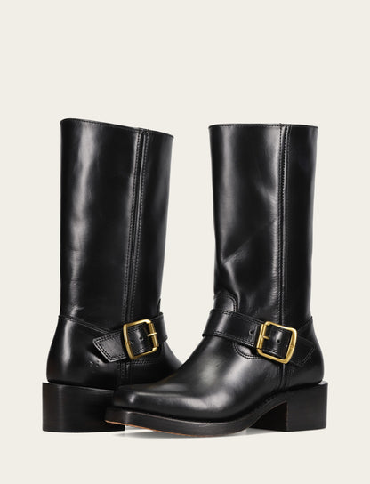 Women's Black Campus Buckle Boot