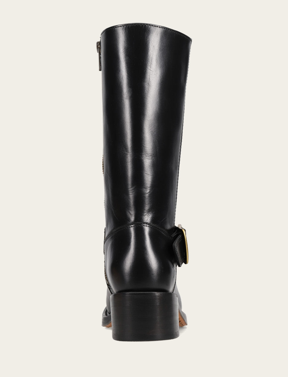 Women's Black Campus Buckle Boot