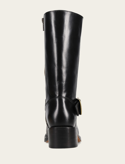 Women's Black Campus Buckle Boot