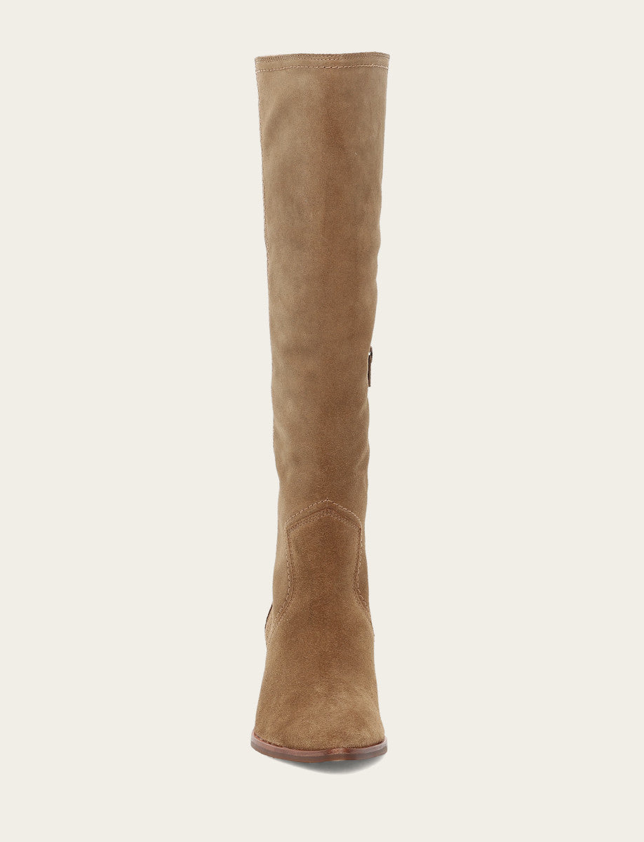 Women's Almond Sadie Softy Tall Wide Calf Boot