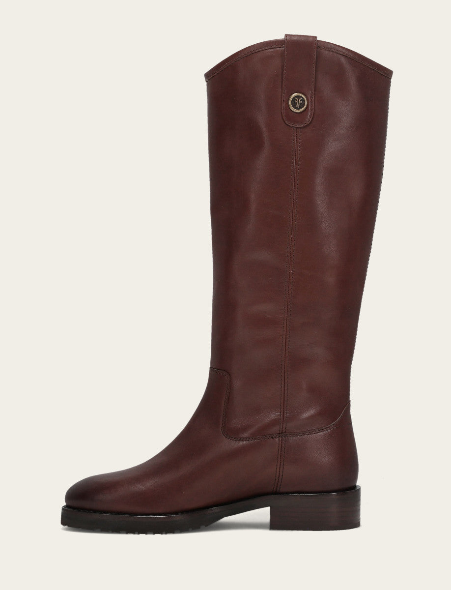 Women's Brown Melissa Lug Button Tall Boot